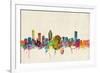 Montreal Canada Skyline-Michael Tompsett-Framed Art Print