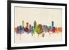 Montreal Canada Skyline-Michael Tompsett-Framed Art Print