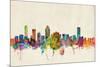 Montreal Canada Skyline-Michael Tompsett-Mounted Art Print