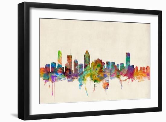 Montreal Canada Skyline-Michael Tompsett-Framed Art Print