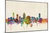 Montreal Canada Skyline-Michael Tompsett-Mounted Art Print