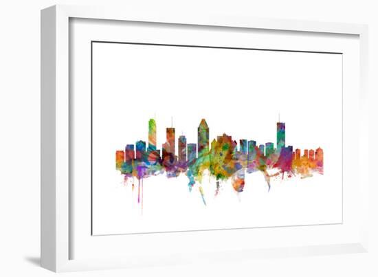 Montreal Canada Skyline-Michael Tompsett-Framed Art Print