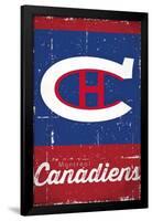 Montreal Canadiens Retro Logo-null-Framed Poster