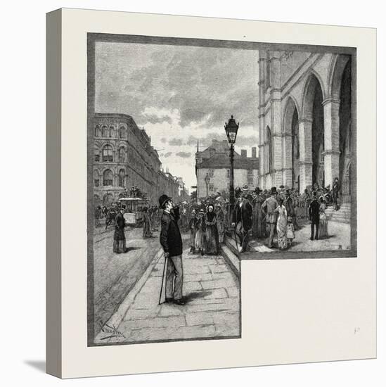 Montreal, Entrance to Notre Dame, Canada, Nineteenth Century-null-Stretched Canvas