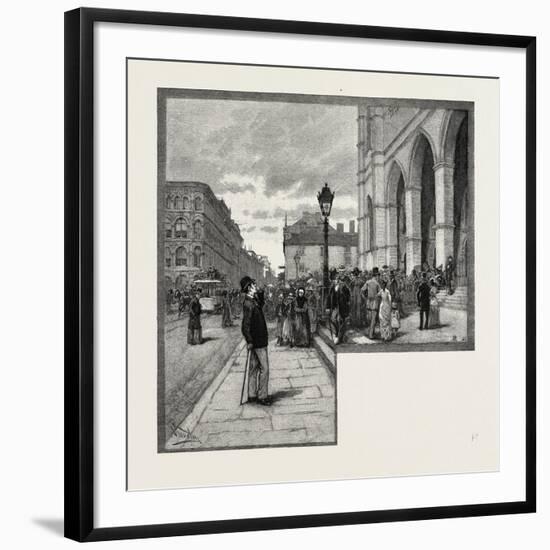 Montreal, Entrance to Notre Dame, Canada, Nineteenth Century-null-Framed Giclee Print