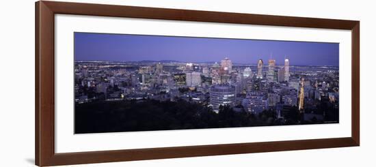 Montreal from Mt. Royal Park, Quebec, Canada-Walter Bibikow-Framed Photographic Print