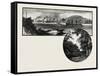 Montreal from St. Helen's Island (Top), the Island Park (Bottom), Canada, Nineteenth Century-null-Framed Stretched Canvas