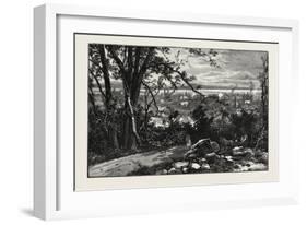 Montreal from the Mountain, Canada, Nineteenth Century-null-Framed Giclee Print