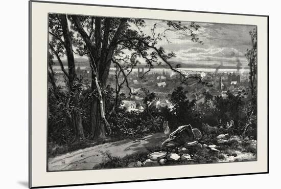 Montreal from the Mountain, Canada, Nineteenth Century-null-Mounted Giclee Print