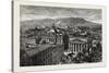 Montreal, from the Towers of Notre Dame, Overlooking the Place D'Armes, Canada, Nineteenth Century-null-Stretched Canvas