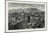 Montreal, from the Towers of Notre Dame, Overlooking the Place D'Armes, Canada, Nineteenth Century-null-Mounted Giclee Print