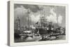 Montreal Harbour, Canada, Nineteenth Century-null-Stretched Canvas