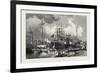 Montreal Harbour, Canada, Nineteenth Century-null-Framed Giclee Print