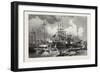 Montreal Harbour, Canada, Nineteenth Century-null-Framed Giclee Print