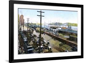 Montreal Harbour, Montreal, Canada, C1900s-null-Framed Giclee Print