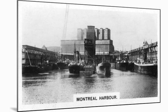 Montreal Harbour, Quebec, Canada, C1920S-null-Mounted Giclee Print