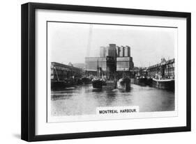 Montreal Harbour, Quebec, Canada, C1920S-null-Framed Giclee Print