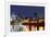 Montreal over River at Dusk with City Lights and Urban Buildings-Songquan Deng-Framed Photographic Print