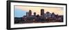 Montreal over River Panorama at Dusk with City Lights and Urban Buildings-Songquan Deng-Framed Photographic Print