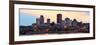 Montreal over River Panorama at Dusk with City Lights and Urban Buildings-Songquan Deng-Framed Photographic Print