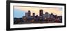 Montreal over River Panorama at Dusk with City Lights and Urban Buildings-Songquan Deng-Framed Photographic Print