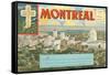 Montreal Post Card Folder-null-Framed Stretched Canvas