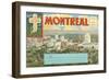 Montreal Post Card Folder-null-Framed Art Print