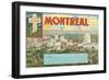 Montreal Post Card Folder-null-Framed Art Print