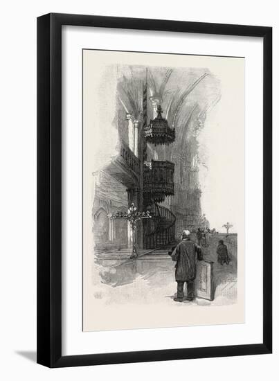 Montreal, Pulpit of Notre Dame, Canada, Nineteenth Century-null-Framed Giclee Print