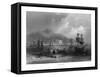 Montreal, Quebec, Canada, View of the City from the St. Lawrence River-Lantern Press-Framed Stretched Canvas