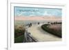 Montreal, Quebec - Mount Royal Look-Out Terrace Scene-Lantern Press-Framed Premium Giclee Print