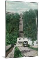 Montreal, Quebec - View of Mount Royal Rail Incline-Lantern Press-Mounted Art Print