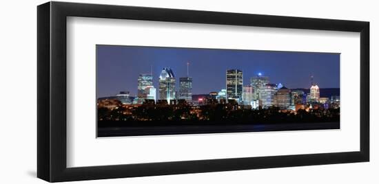 Montreal River Panorama atDusk-null-Framed Art Print