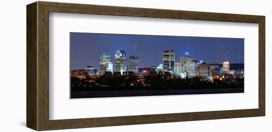 Montreal River Panorama atDusk-null-Framed Art Print