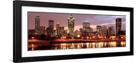 Montreal Skyline at Dusk, Quebec, Canada-Vlad Ghiea-Framed Art Print