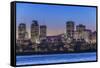 Montreal Skyline-Rob Tilley-Framed Stretched Canvas