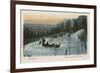 Montreal, Sleighing C20-null-Framed Art Print