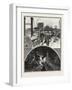 Montreal, Steamer Passing Locks, and Unloading Ships by Electric Light, Canada, Nineteenth Century-null-Framed Giclee Print