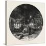 Montreal, Transferring Freight by Electric Light, Canada, Nineteenth Century-null-Stretched Canvas