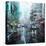 Montreal Turquoise Rain-Mark Lague-Stretched Canvas