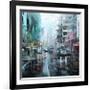 Montreal Turquoise Rain-Mark Lague-Framed Art Print