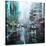 Montreal Turquoise Rain-Mark Lague-Stretched Canvas