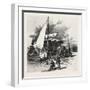 Montreal, Unloading Hay Barges, Canada, Nineteenth Century-null-Framed Giclee Print