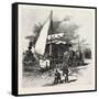 Montreal, Unloading Hay Barges, Canada, Nineteenth Century-null-Framed Stretched Canvas