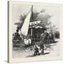 Montreal, Unloading Hay Barges, Canada, Nineteenth Century-null-Stretched Canvas