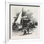 Montreal, Unloading Hay Barges, Canada, Nineteenth Century-null-Framed Giclee Print