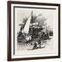 Montreal, Unloading Hay Barges, Canada, Nineteenth Century-null-Framed Giclee Print