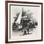 Montreal, Unloading Hay Barges, Canada, Nineteenth Century-null-Framed Giclee Print