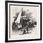 Montreal, Unloading Hay Barges, Canada, Nineteenth Century-null-Framed Giclee Print