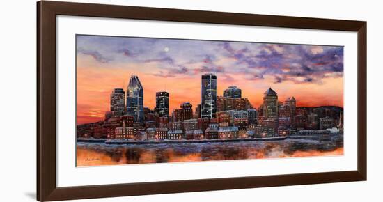 Montreal view-Hélène Léveillée-Framed Art Print